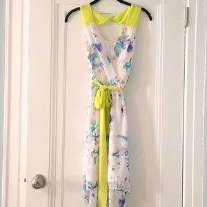 EXPRESS High Low Floral Dress